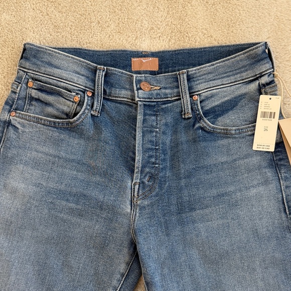 MOTHER-THE MID RISE HIKER HOVER. Color is Full Moon - Picture 6 of 14